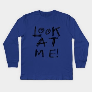 Look at you, looking at me Kids Long Sleeve T-Shirt